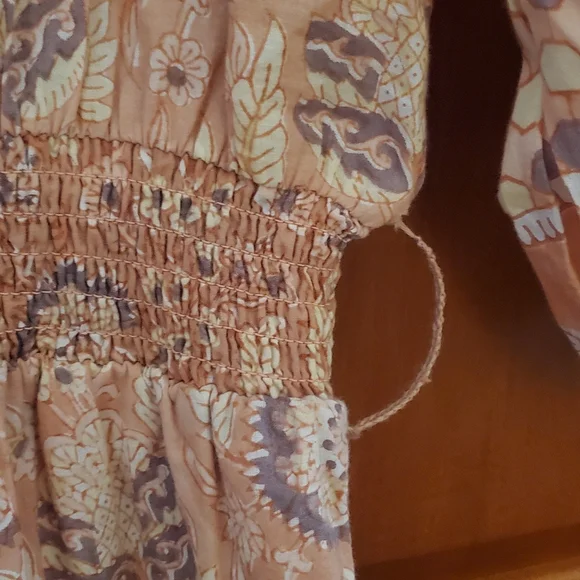 CLEOBELLA Magdalena Bohemian Peach Jumpsuit, Small - Picture 8 of 11